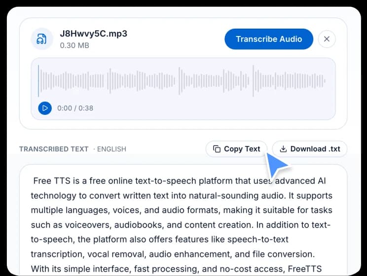 Copy or download your transcript